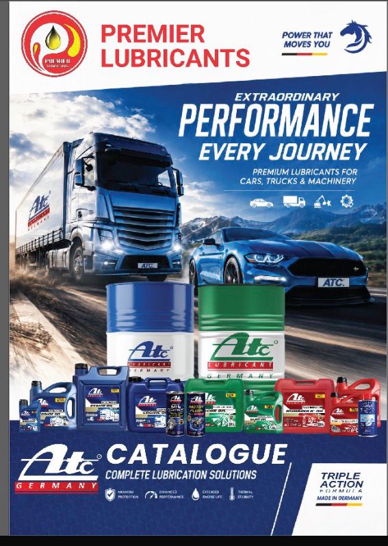ATC Premier Lubricants catalogue cover