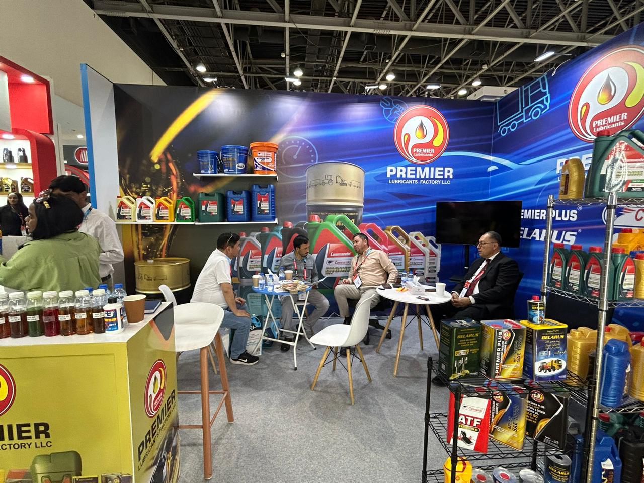 Premier Lubricants exhibition booth
